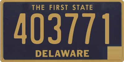 DE license plate 403771