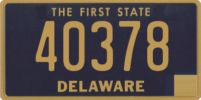 DE license plate 40378