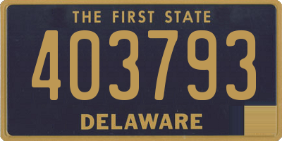 DE license plate 403793