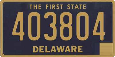 DE license plate 403804
