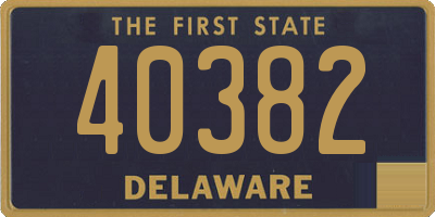 DE license plate 40382