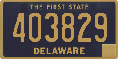 DE license plate 403829