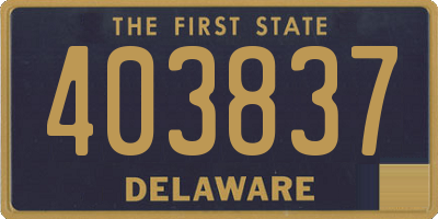 DE license plate 403837