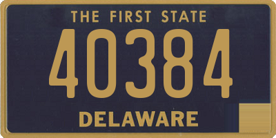 DE license plate 40384