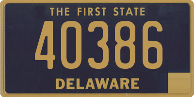 DE license plate 40386