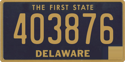DE license plate 403876