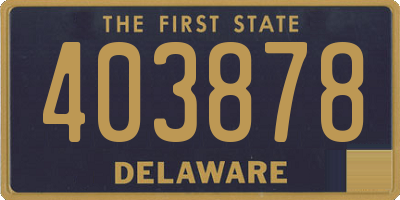 DE license plate 403878