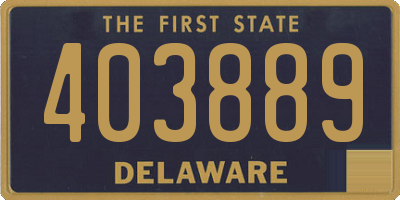 DE license plate 403889