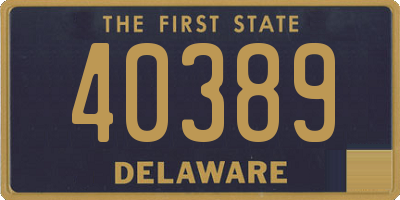 DE license plate 40389