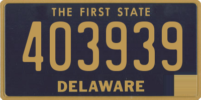 DE license plate 403939