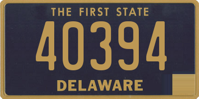 DE license plate 40394