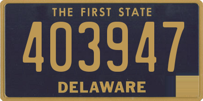 DE license plate 403947