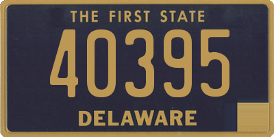 DE license plate 40395