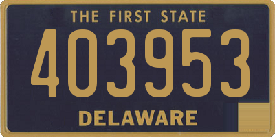 DE license plate 403953