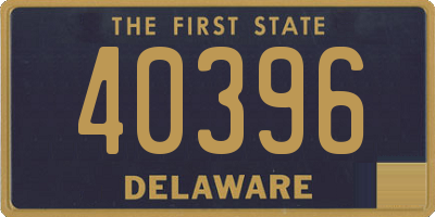 DE license plate 40396