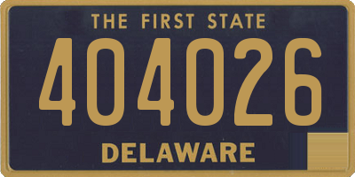 DE license plate 404026