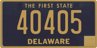 DE license plate 40405