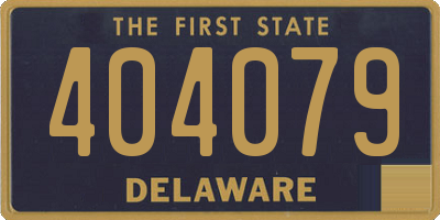DE license plate 404079