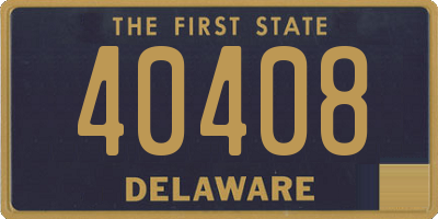DE license plate 40408