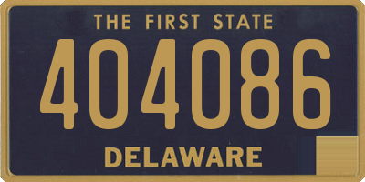 DE license plate 404086