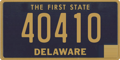 DE license plate 40410