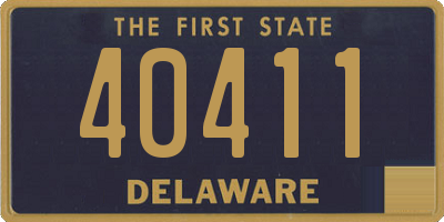 DE license plate 40411