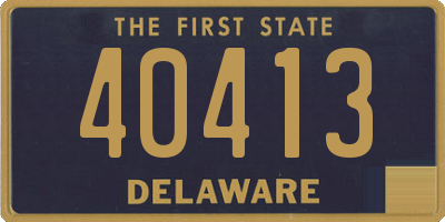 DE license plate 40413