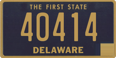 DE license plate 40414