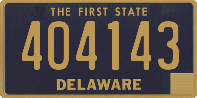 DE license plate 404143