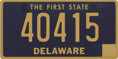 DE license plate 40415