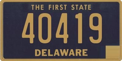 DE license plate 40419