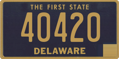 DE license plate 40420