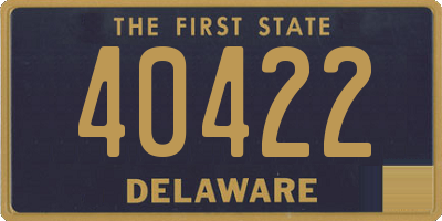 DE license plate 40422