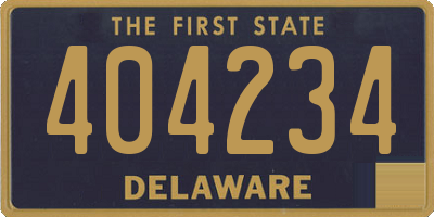 DE license plate 404234