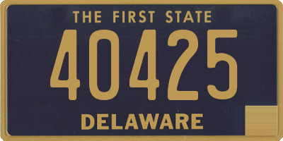 DE license plate 40425