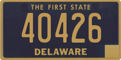 DE license plate 40426