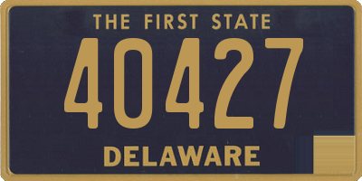 DE license plate 40427