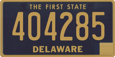 DE license plate 404285