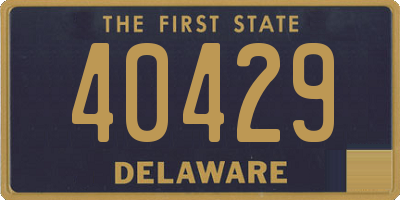 DE license plate 40429