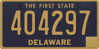 DE license plate 404297