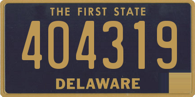DE license plate 404319