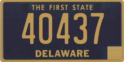 DE license plate 40437