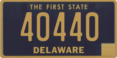 DE license plate 40440