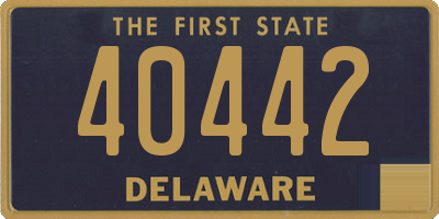 DE license plate 40442