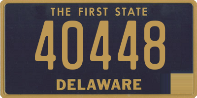 DE license plate 40448