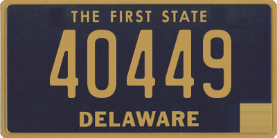 DE license plate 40449