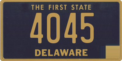 DE license plate 4045