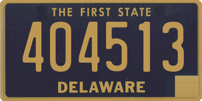 DE license plate 404513