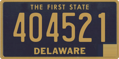 DE license plate 404521