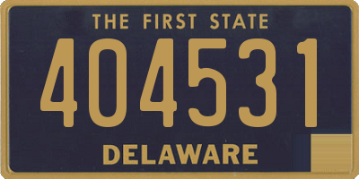 DE license plate 404531